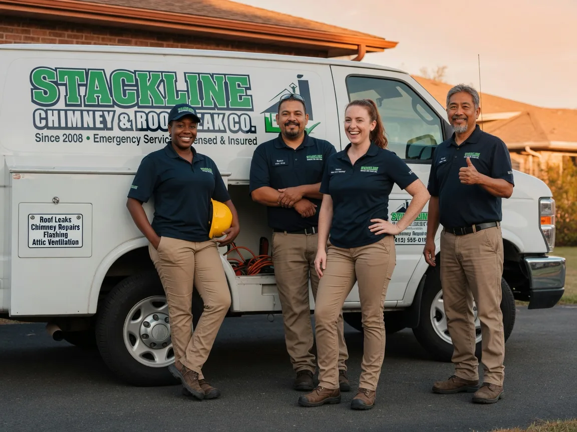 Chimney flashing repair company in Bronson, TX